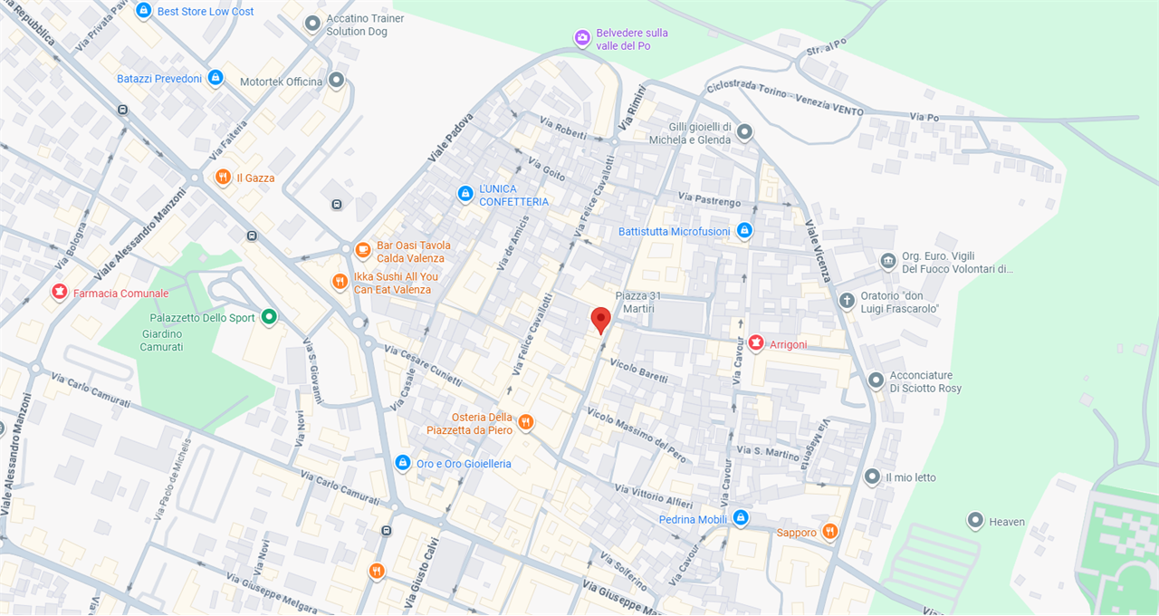 NEGOZIO E MAGAZZINO ALL’ASTA A VALENZA IN VIA ROMA 11