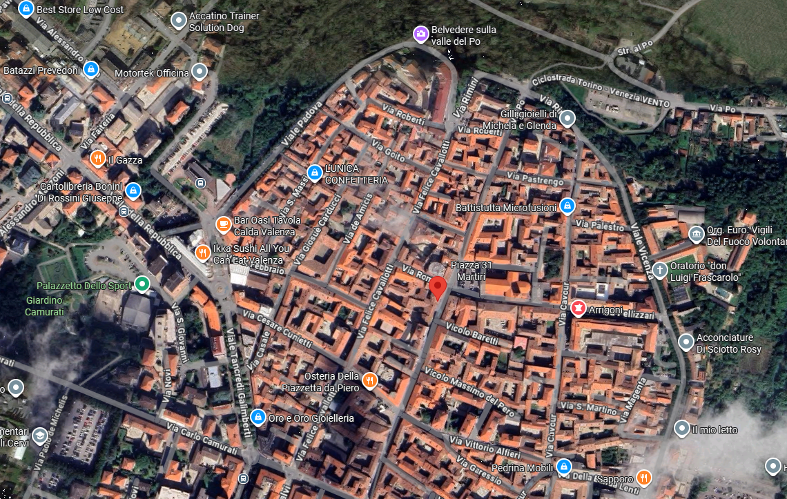 NEGOZIO E MAGAZZINO ALL’ASTA A VALENZA IN VIA ROMA 11