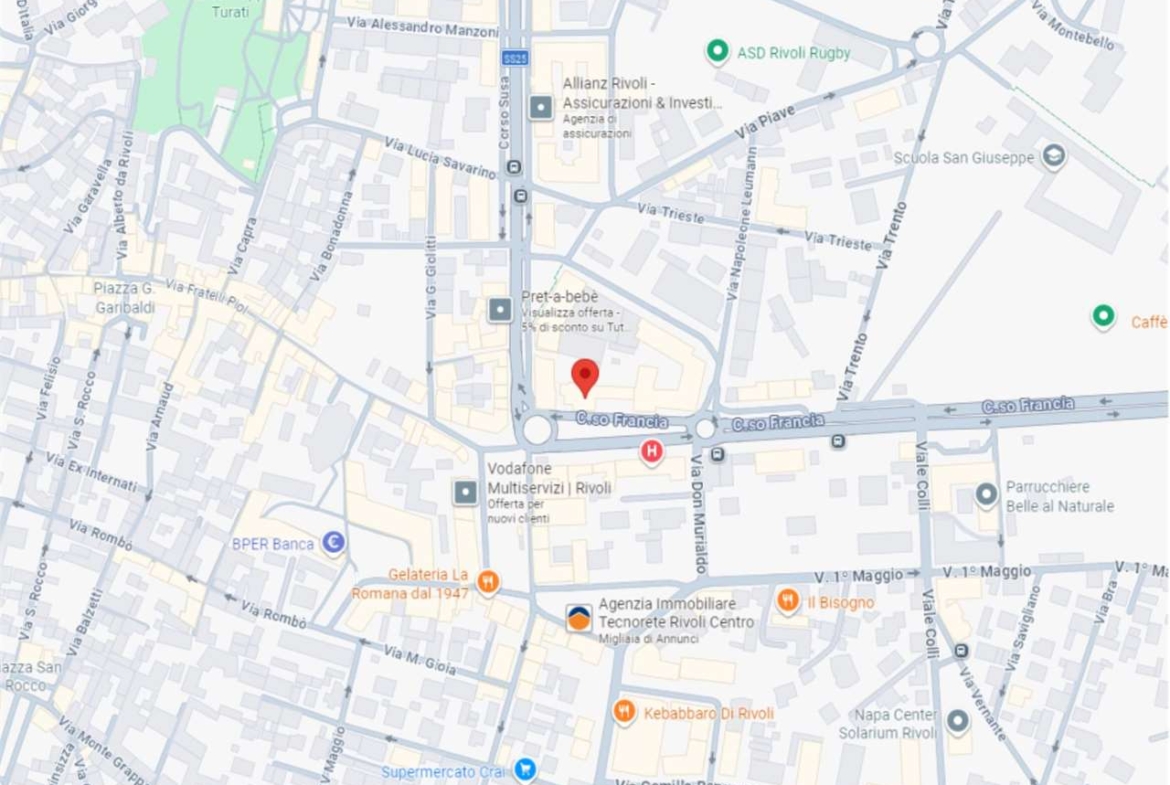 MAGAZZINO ALL’ASTA A RIVOLI IN CORSO FRANCIA 1D