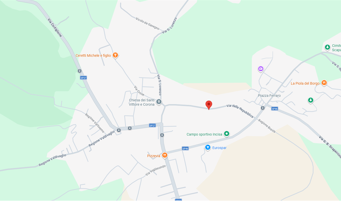 ABITAZIONE ALL’ASTA A INCISA SCAPACCINO IN VIA DELLA REPUBBLICA 23