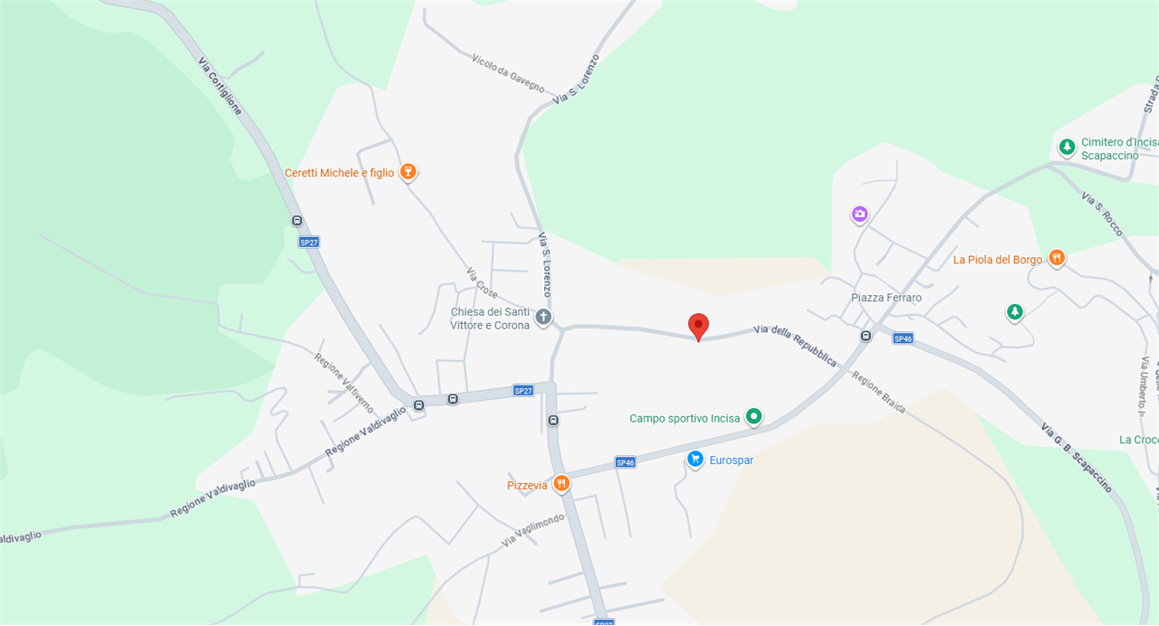 ABITAZIONE ALL’ASTA A INCISA SCAPACCINO IN VIA DELLA REPUBBLICA 23