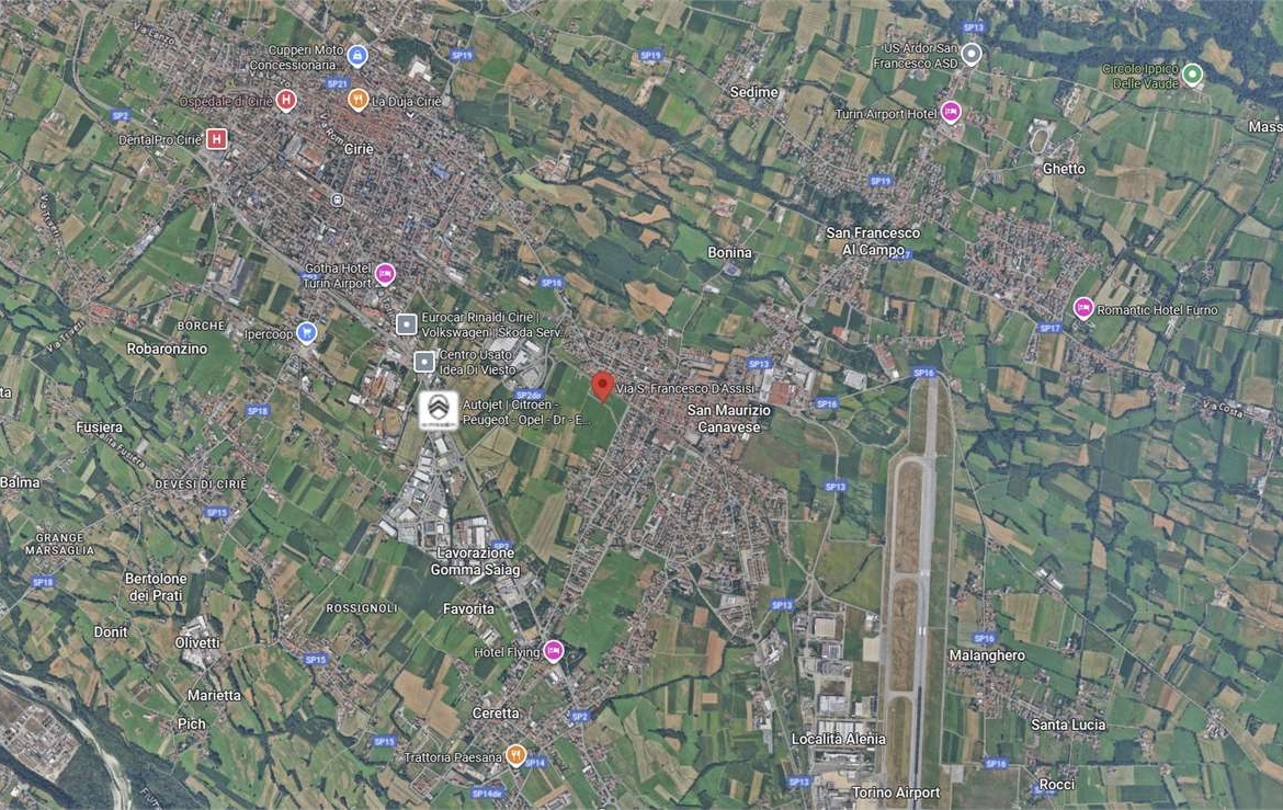 TERRENO ALL’ASTA A SAN MAURIZIO CANAVESE IN VIA SAN FRANCESCO D’ASSISI