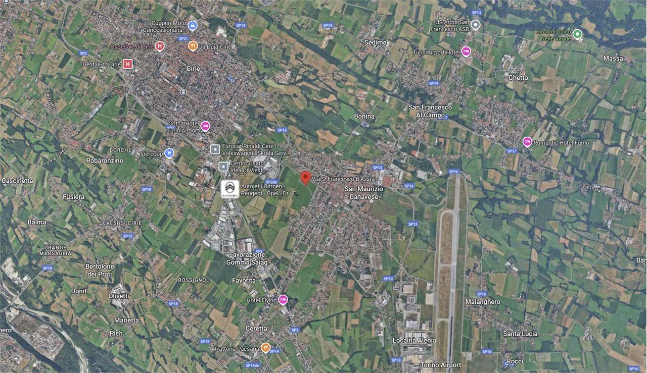 TERRENO ALL’ASTA A SAN MAURIZIO CANAVESE IN VIA SAN FRANCESCO D’ASSISI
