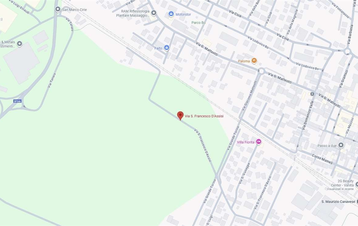 TERRENO ALL’ASTA A SAN MAURIZIO CANAVESE IN VIA SAN FRANCESCO D’ASSISI