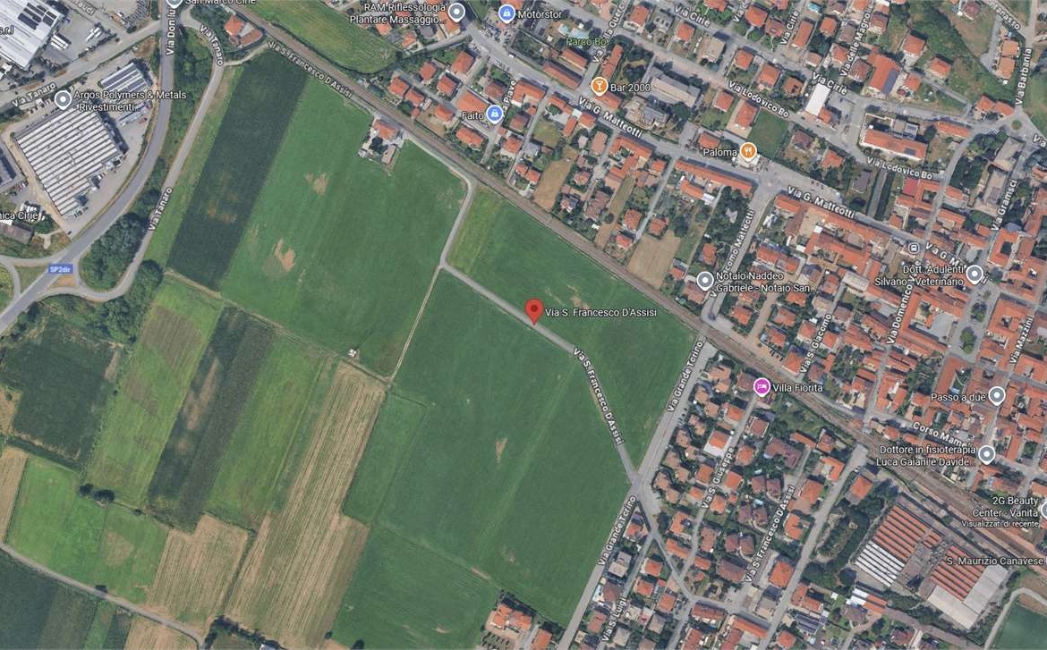 TERRENO ALL’ASTA A SAN MAURIZIO CANAVESE IN VIA SAN FRANCESCO D’ASSISI