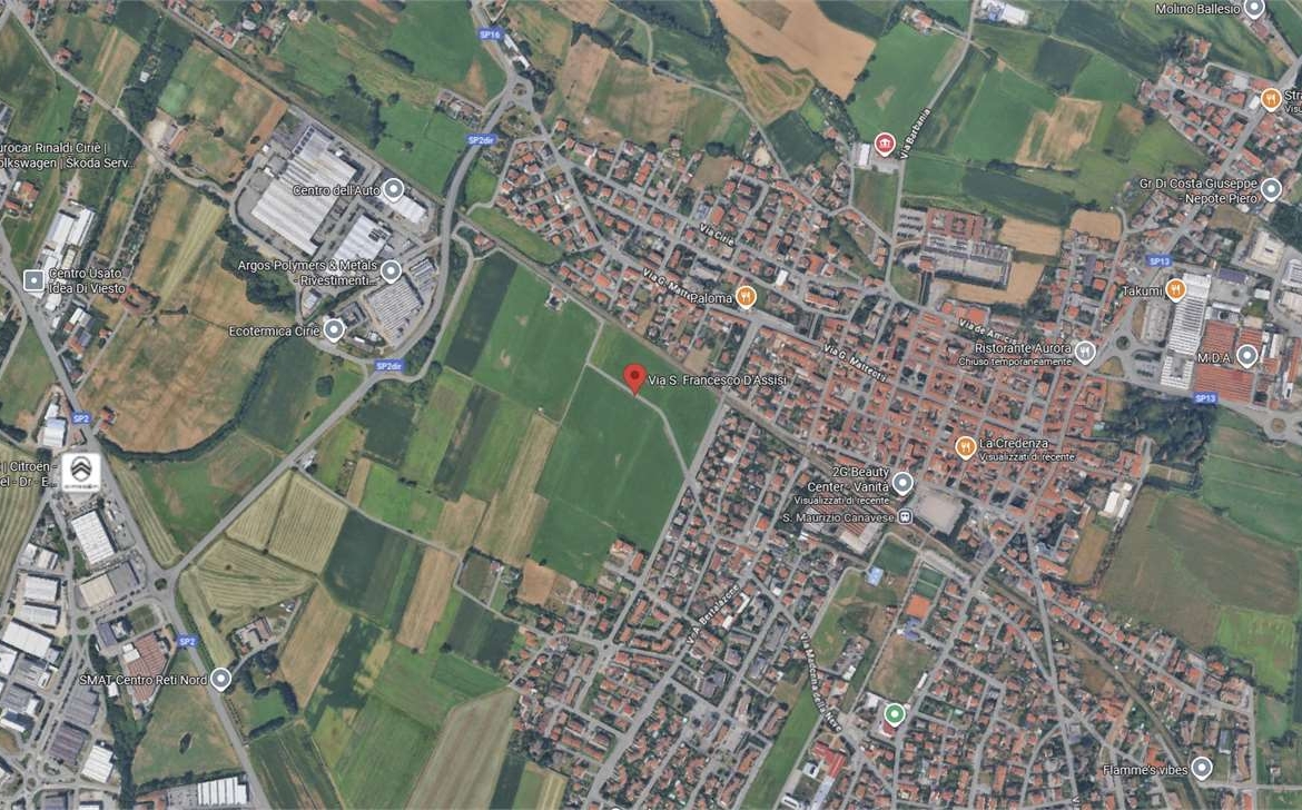 TERRENO ALL’ASTA A SAN MAURIZIO CANAVESE IN VIA SAN FRANCESCO D’ASSISI