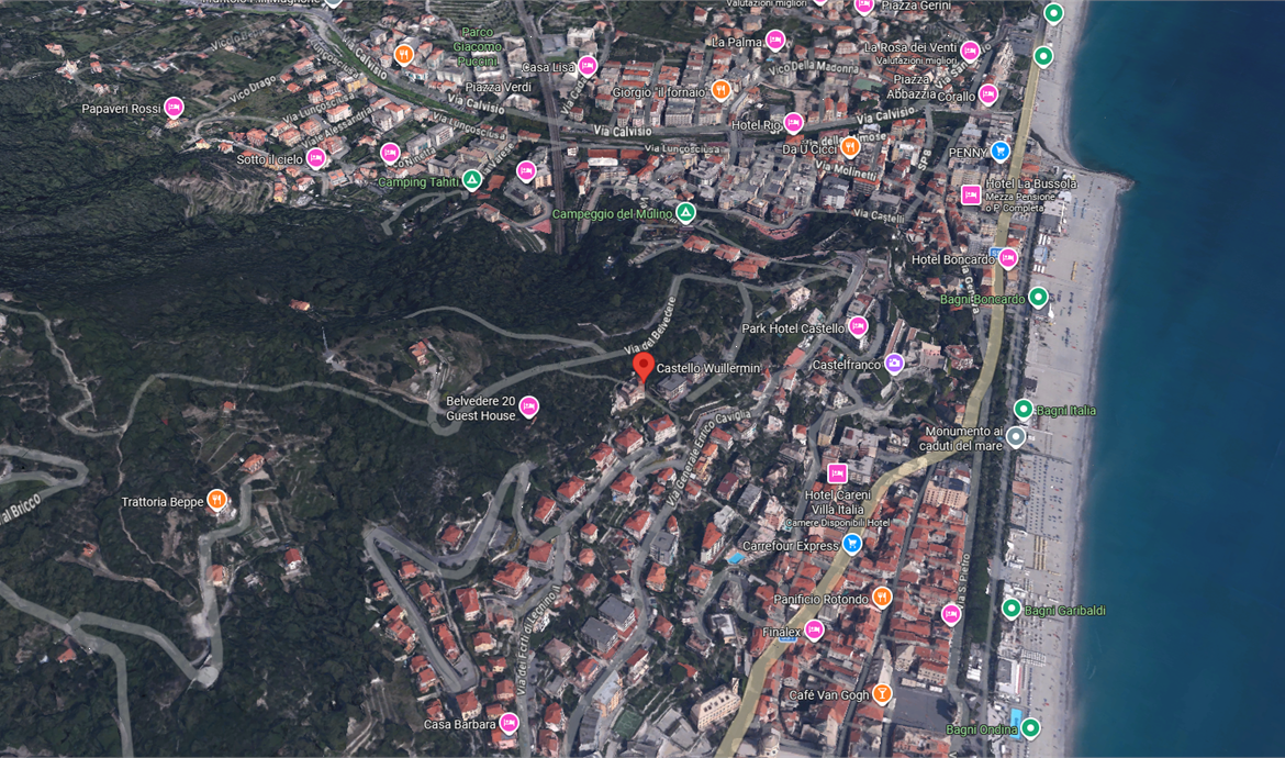 CASTELLO ALL’ASTA A FINALE LIGURE IN VIA G. ENRICO CAVIGLIA 46