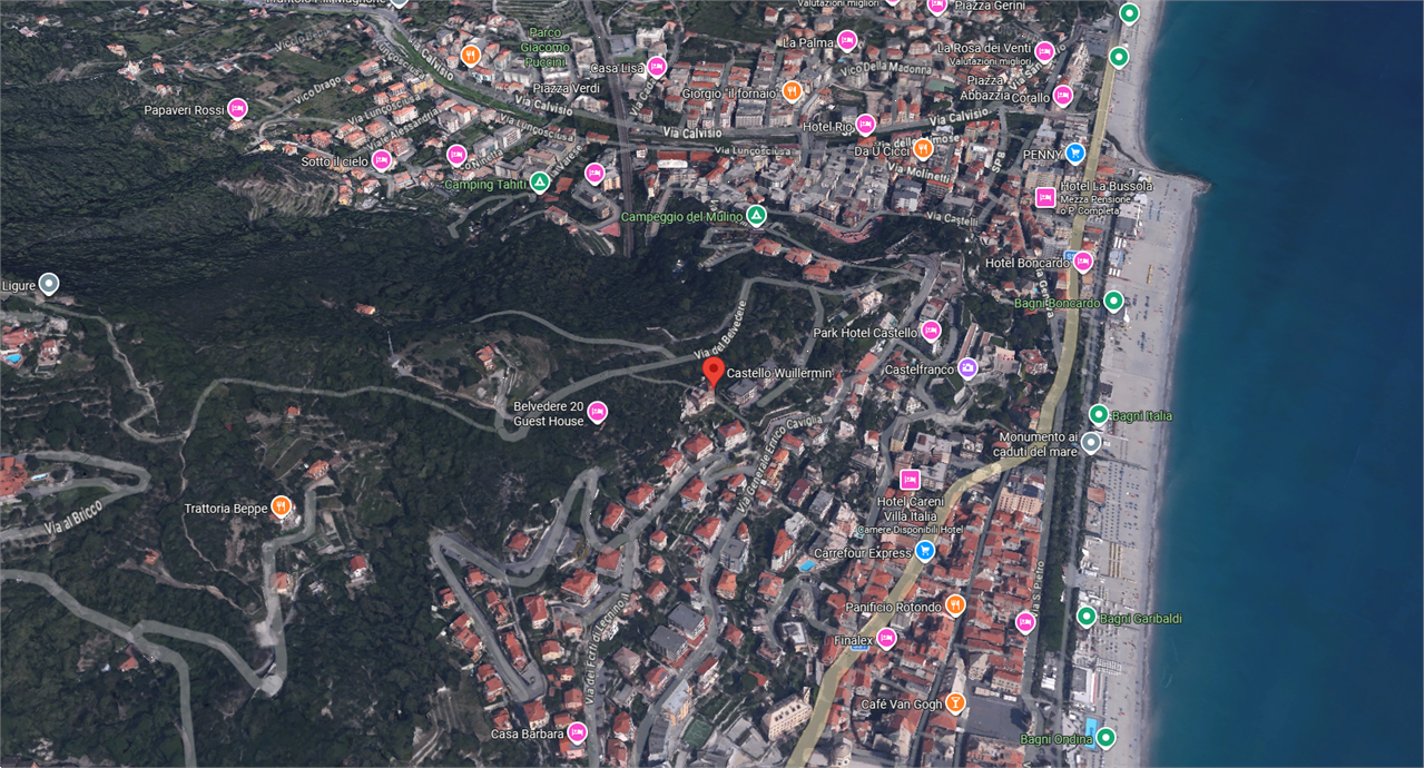 CASTELLO ALL’ASTA A FINALE LIGURE IN VIA G. ENRICO CAVIGLIA 46