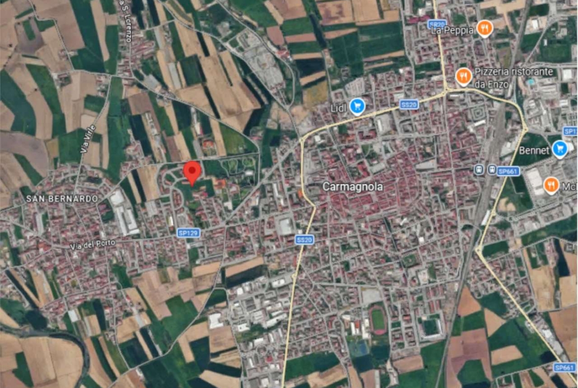 TERRENO ALL’ASTA A CARMAGNOLA IN VIALE DELLA LIBERTA’