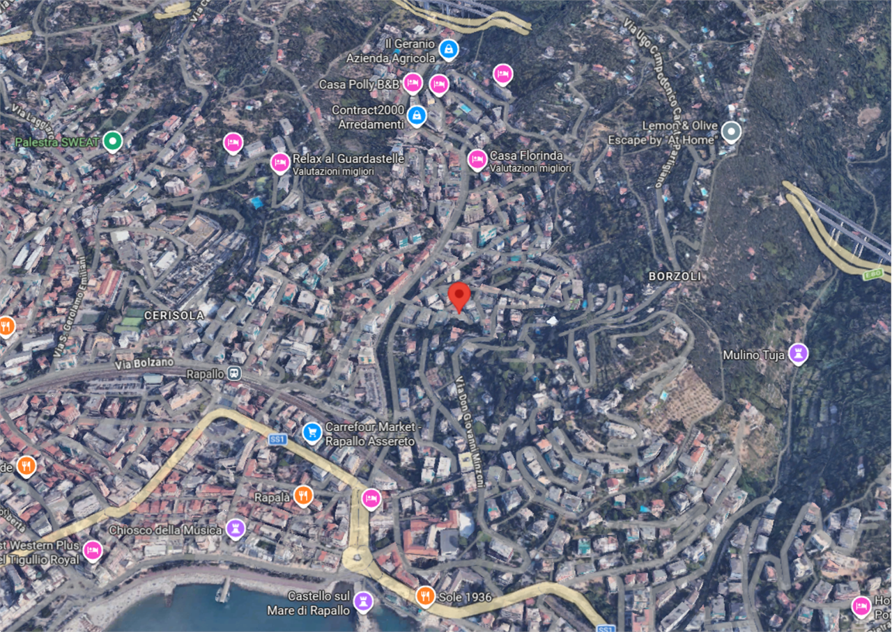 ABITAZIONE ALL’ASTA A RAPALLO IN VIA P. TUBINO 32/20